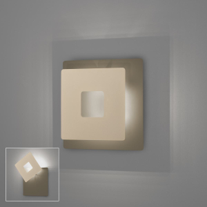 Schlafzimmerbeleuchtung, Wohnzimmerbeleuchtung, Hotelbeleuchtung, Flurbeleuchtung, Restaurantbeleuchtung, Cafébeleuchtung, LED Wandleuchte, Quadrat, Verstellbar, Indirektes Licht, 18 cm x 18 cm