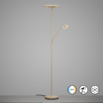 Éclairage de bureau, éclairage de bureau à domicile, éclairage de salon, éclairage de chambre à coucher, éclairage d'hôtel, lampadaire LED, sable, blanc, CCT, variateur tactile, lampe de lecture, hauteur 182 cm