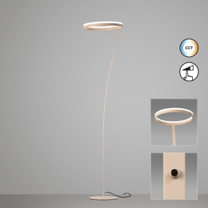 Éclairage de bureau, éclairage de bureau à domicile, éclairage de chambre à coucher, éclairage de salon, éclairage de chambre d'hôtel, lampadaire LED, variateur d'intensité tactile, CCT, métal, hauteur 177 cm