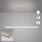 Éclairage de bureau, éclairage de bureau à domicile, éclairage de salle de séjour, éclairage de restaurant, éclairage de salle à manger, éclairage de cuisine, éclairage de salon, suspension LED, sable, CCT, variateur, hauteur réglable, élévateur de câble, 115 cm x 9 cm