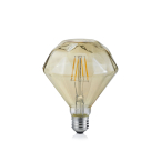 Éclairage de la chambre à coucher Ampoules LED élégantes, diamant, verre, E27, 4 watts, 13 cm de hauteur