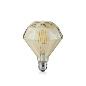 Schlafzimmerbeleuchtung Elegante LED Leuchtmittel, Diamant, Glas, E27, 4 Watt, 13 cm Höhe