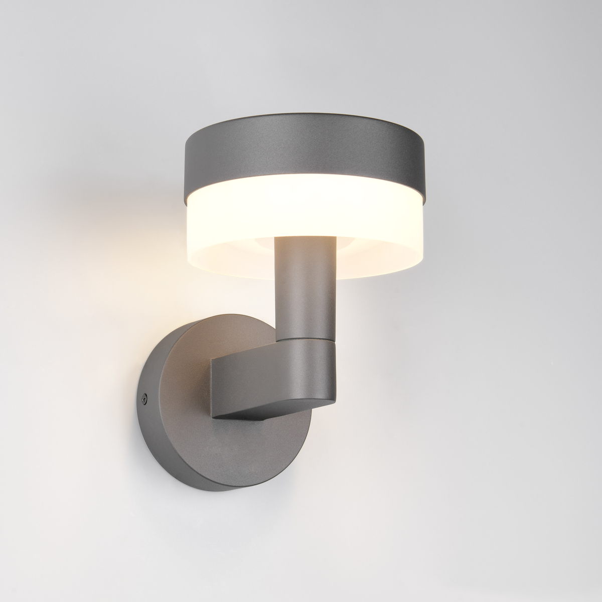 LED Außen Wandleuchte, Anthrazit, Weiß, IP54, 23 cm Höhe