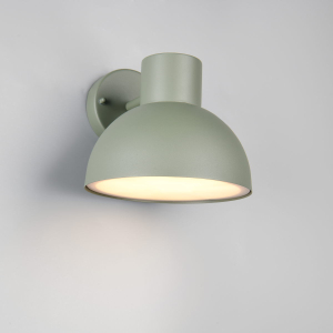 Außen Wandleuchte, Grün, Aludruckguss, Rund, IP44, 24 cm Ø