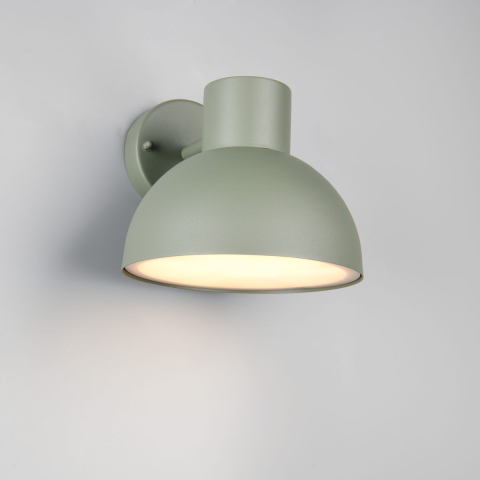 Aussen Wandleuchte, Grün, Aludruckguss, Rund, IP44, 24 cm Ø