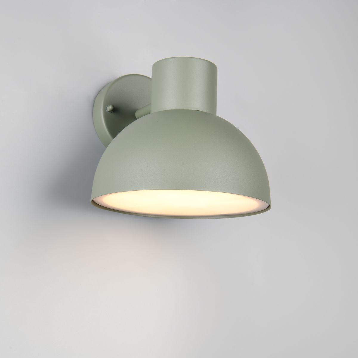 Außen Wandleuchte, Grün, Aludruckguss, Rund, IP44, 24 cm Ø