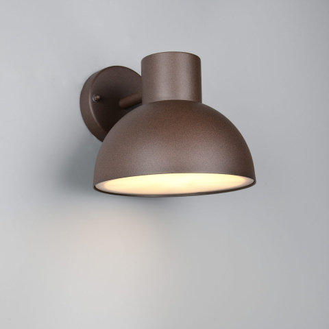 Aussen Wandleuchte, Rostfarbig, Aludruckguss, IP44, 20 cm x 19 cm