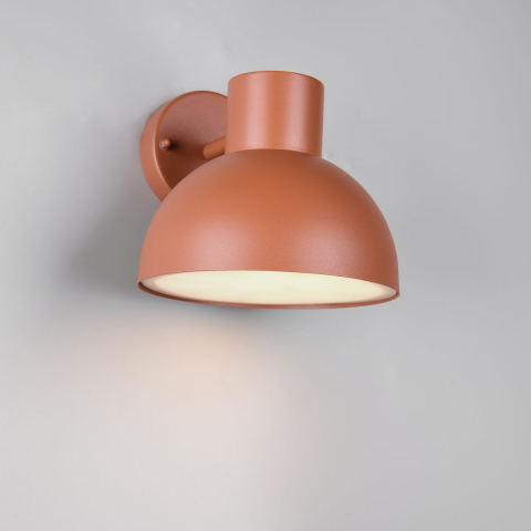 Aussen Wandleuchte, Apricot, Aludruckguss, IP44, 19 cm Höhe