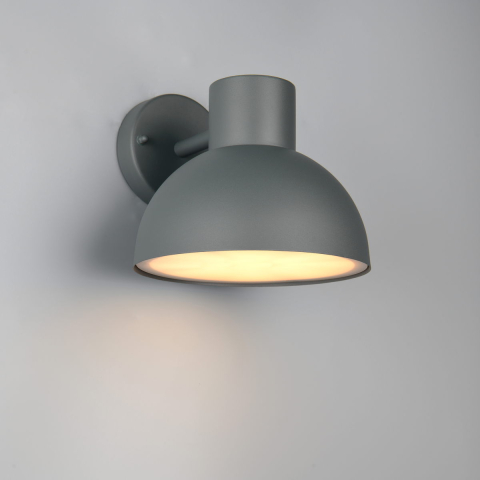 Aussen Wandleuchte, Anthrazit, Aludruckguss, IP44, 20 cm x 19 cm