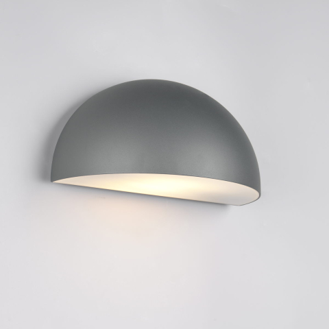 Aussen Wandleuchte, Anthrazit, Aludruckguss, IP44, 27 cm x 14 cm