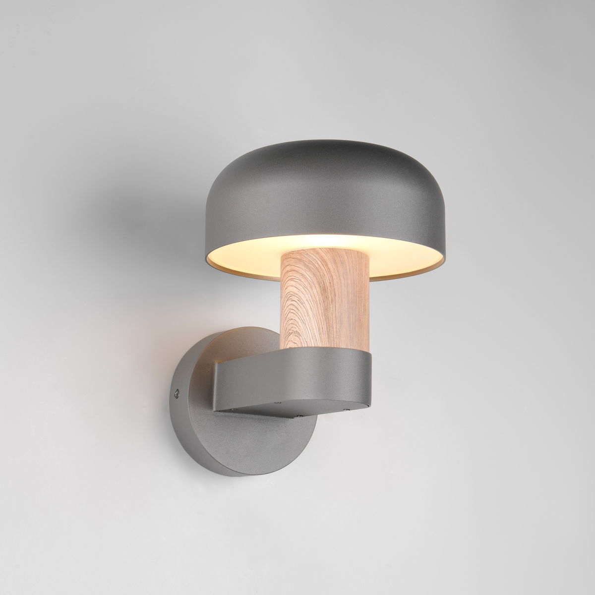 Außen Wandleuchte, Braun, Aludruckguss, IP54, 25 cm x 19 cm