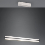 Bürobeleuchtung, Praxisbeleuchtung, Esszimmerbeleuchtung, Küchenbeleuchtung, Thekenbeleuchtung, LED Pendelleuchte, Grey, Tastdimmer, CCT, Höhe verstellbar, 95 cm x 9 cm