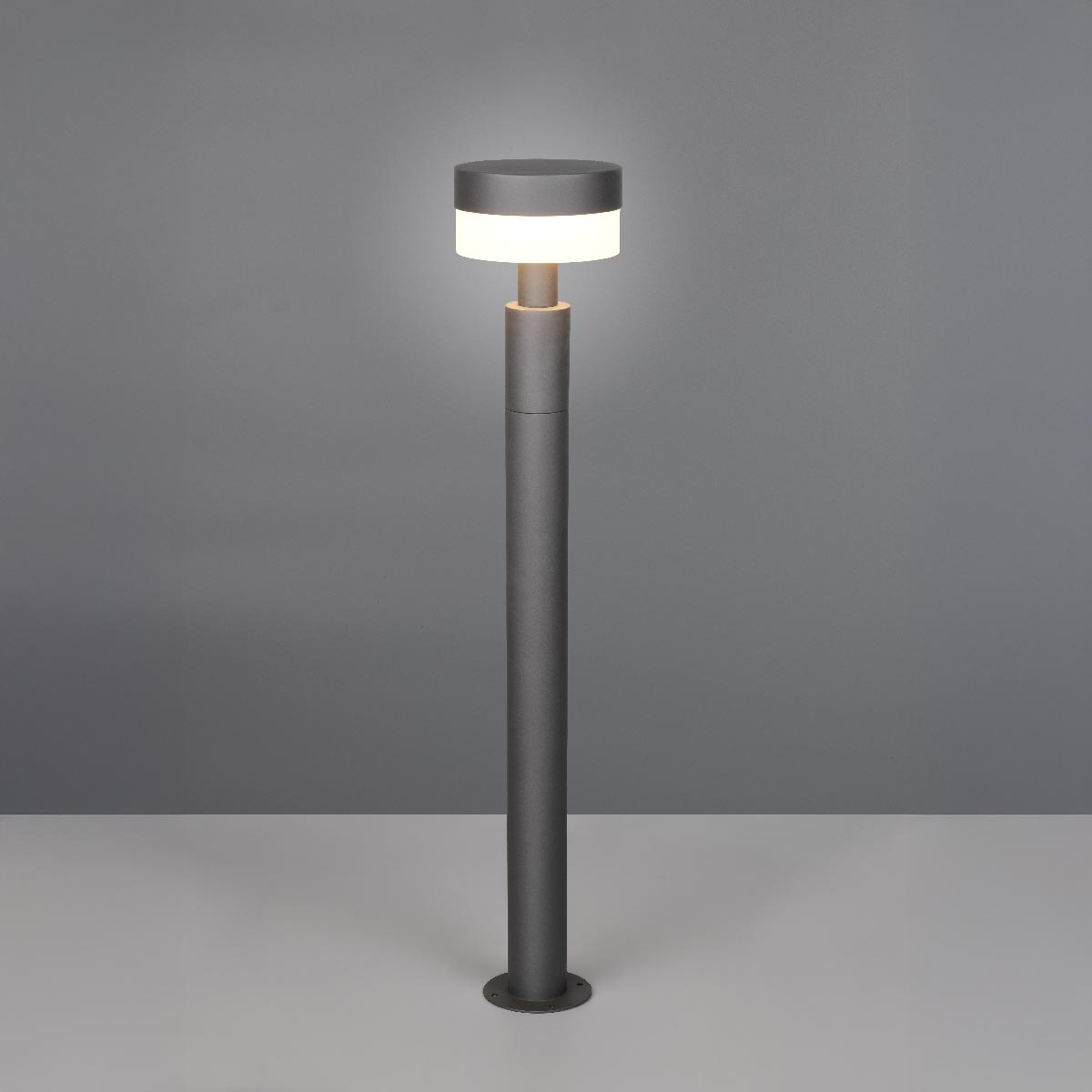 LED Außen Stehleuchte, Pfosten, Poller, Anthrazit, Aludruckguss, IP54, 95 cm Höhe