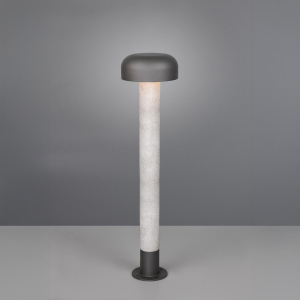 Außen Stehleuchte, Betonoptik, Anthrazit, Pfosten, Aludruckguss, IP54, 85 cm Höhe