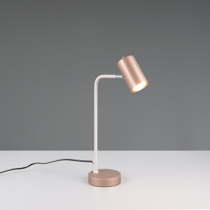 Bürobeleuchtung, Schreibtischbeleuchtung, Nachttischbeleuchtung, Wohnzimmerbeleuchtung, Schlafzimmerbeleuchtung, Lesezimmerbeleuchtung, Hotelbeleuchtung, Tischleuchte, Weiss, Coffee, Schwenkbar, Metall, Schalter, 45 cm Höhe