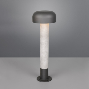 Gartenbeleuchtung, Wegbeleuchtung, Terrassenbeleuchtung, Hofbeleuchtung, Hotelbeleuchtung, Einfahrtsbeleuchtung, Parkbeleuchtung, Außen Stehleuchte, Pilzform, Pfosten, Aludruckguss, IP54, 54 cm Höhe