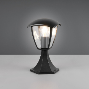 Außen Stehleuchte, Laterne, Schwarz, Aludruckguss, IP44, 30 cm Höhe