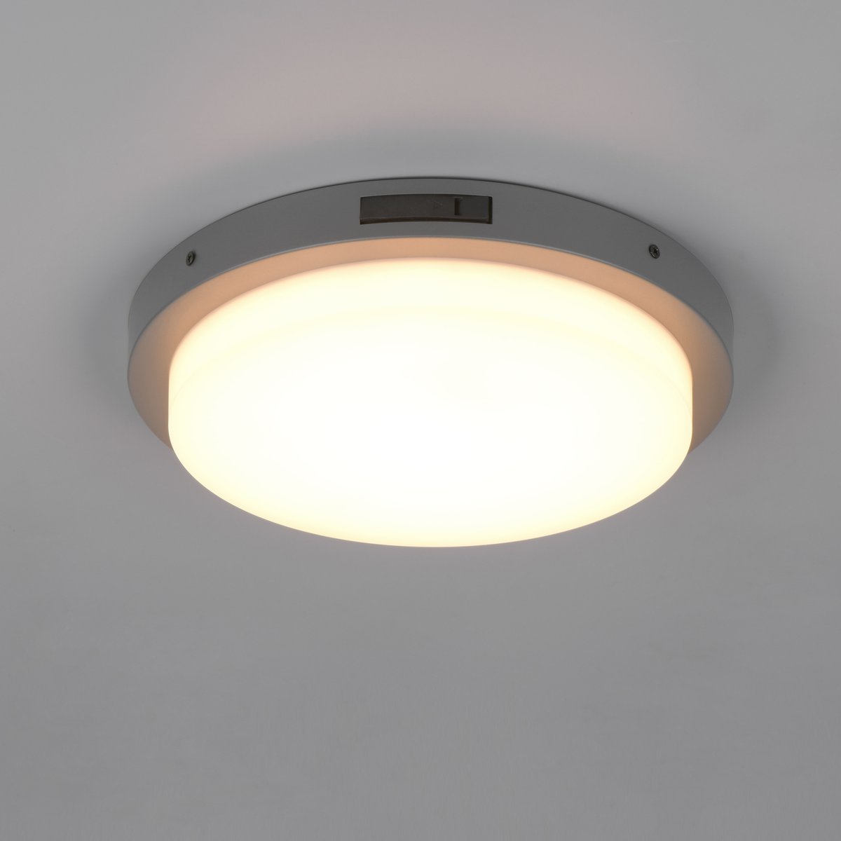 Eingangsbeleuchtung, Eingangstürbeleuchtung, Wohnkomplexbeleuchtung, Terrassenbeleuchtung, Balkonbeleuchtung, Hotelbeleuchtung, LED Außen Deckenleuchte, Anthrazit, CCT, Bewegungssensor, IP54, 30 cm Ø