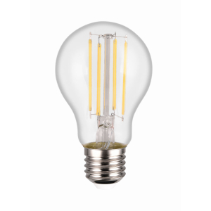 Energieeffizientes LED-Filament-Leuchtmittel im Retro-Stil mit E27-Fassung, 4000 K neutralweiß, 3-stufig dimmbar über Lichtschalter, 806 lm, 7 W, 25.000 h Lebensdauer, IP20, 5 Jahre Garantie.