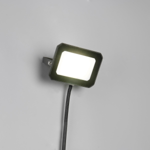LED Aussen Wandleuchte, Schwarz, Aludruckguss, Kippbar, IP65, 12 cm x 9 cm