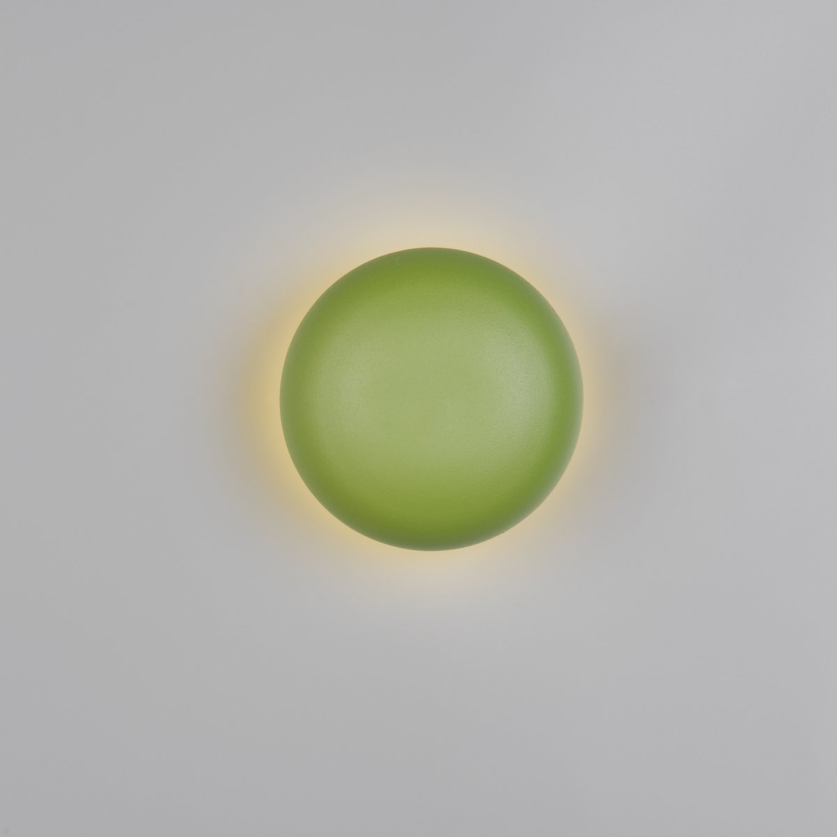 LED Wandleuchte, Grün, Metall, USB Anschluss, Ø16 cm