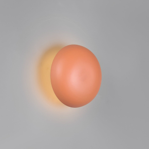 LED Wandleuchte, Apricot, Metall, USB Anschluss, Akku, Touch Dimmer, 16 cm Ø