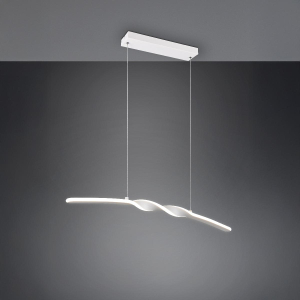 LED Pendelleuchte, Weiss, Höhe anpassbar, 4000 K, 79 cm x 9 cm