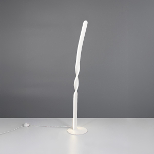 LED Stehleuchte, Weiss, Fusschalter, 4000 Kelvin, 110 cm Höhe