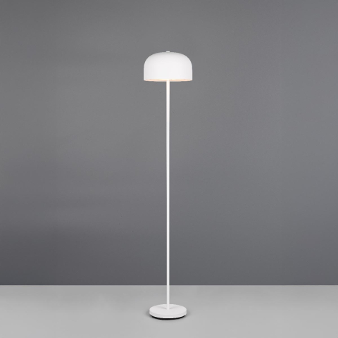 LED Stehleuchte, Weiss, Metall, Akku, Touch Dimmer, 147 cm Höhe