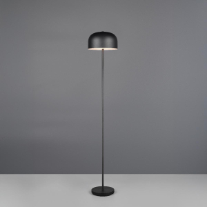 LED Stehleuchte, Schwarz, USB Anschluss, Metall, 147 cm Höhe