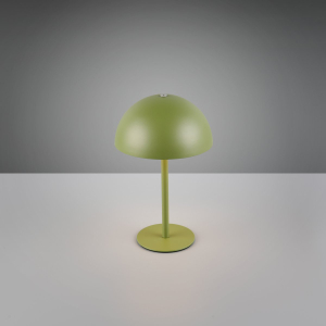 LED Tischleuchte, Metall, Grün, Akku, 4-fach Touch, 21 cm Höhe