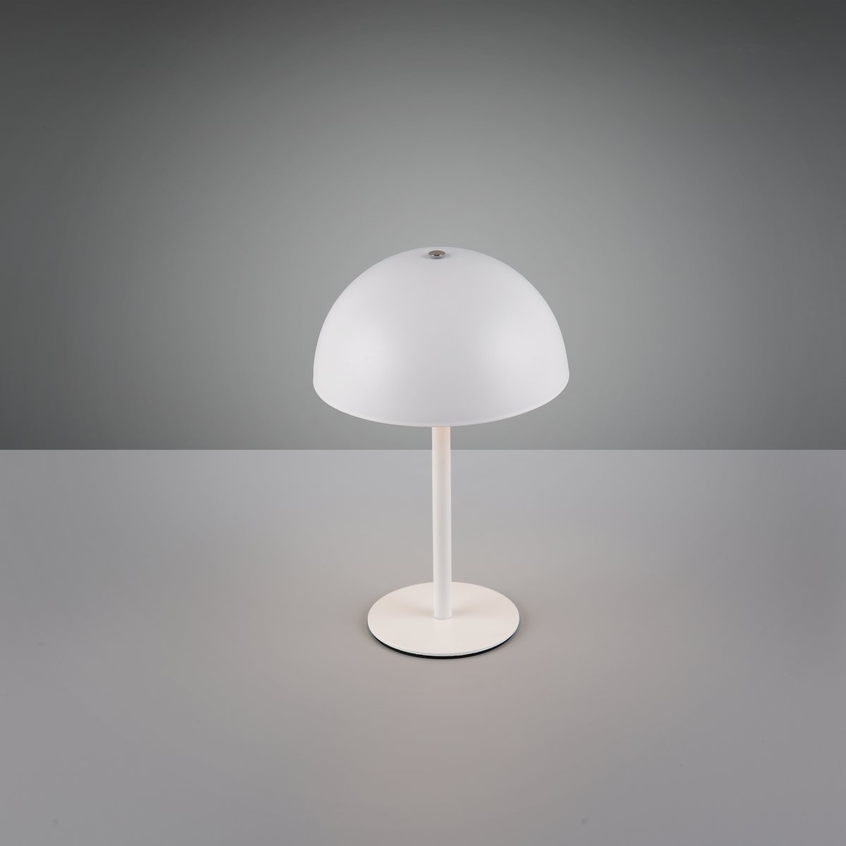 LED Tischleuchte, Weiss, Metall, Touch Funktion, Akku, 21 cm Höhe