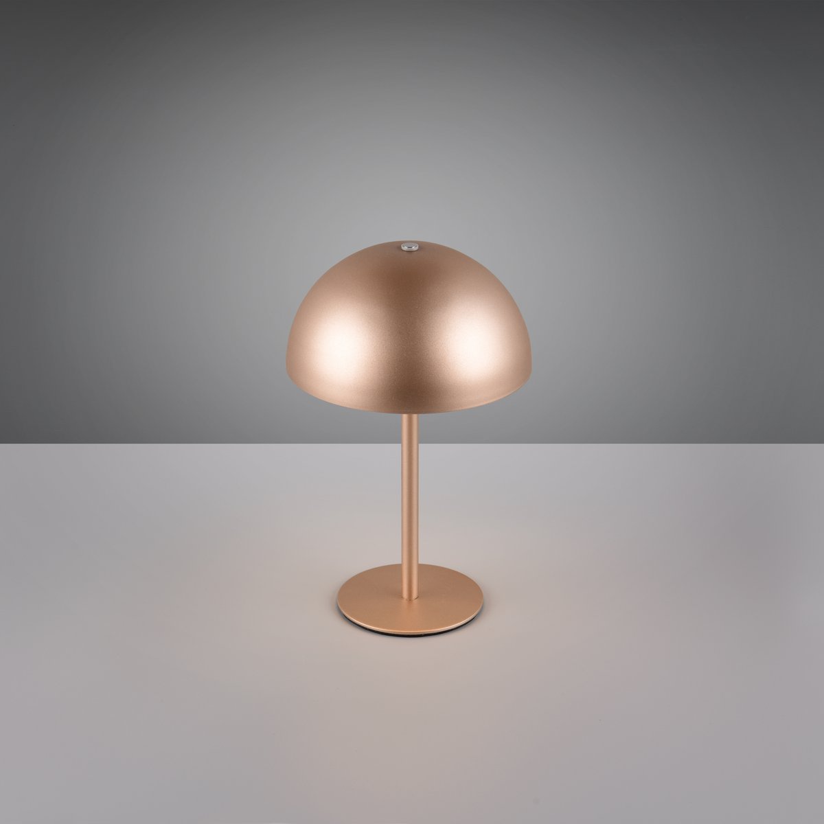 LED Tischleuchte, Coffee, Metall, Akku, Touch Funktion, 21 cm Höhe