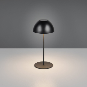 LED Aussen Tischleuchte, Touch, Akku, Schwarz, IP44, 20 cm Höhe