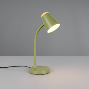 LED Tischleuchte, Grün, Kunststoff, Schalter, 36 cm Höhe