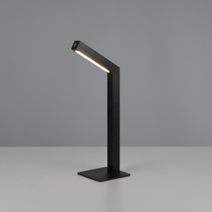 LED Tischleuchte, Schwarz, Akku, Touch Funktion, Magnet, 38 cm Höhe