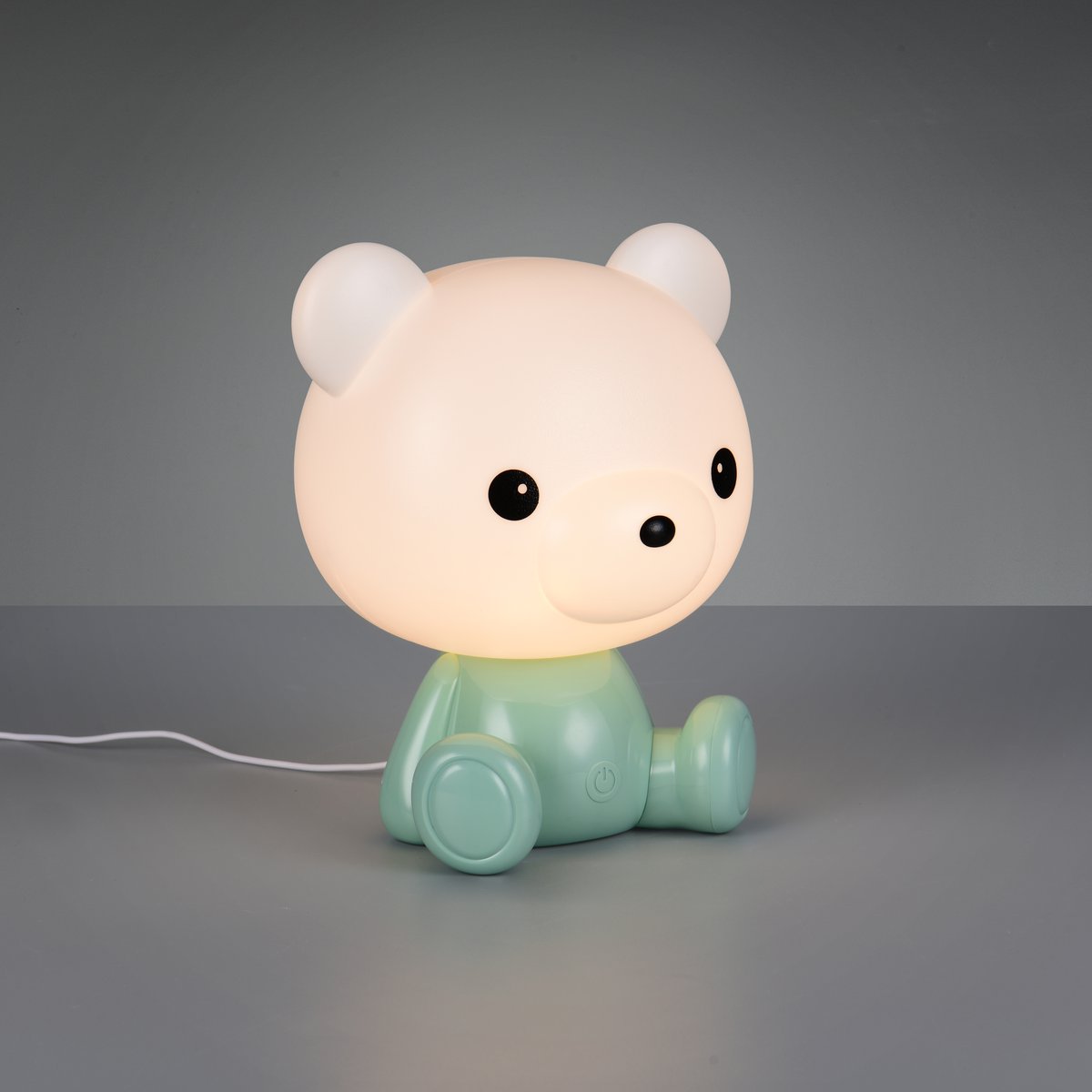 LED Tischleuchte, Grün, Kunststoff, RGBW, Touch Funktion, Schalter, 26 cm Höhe