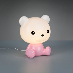 LED Tischleuchte, Pink, Kunststoff, RGBW, Touch Funktion, Schalter, 26 cm Höhe