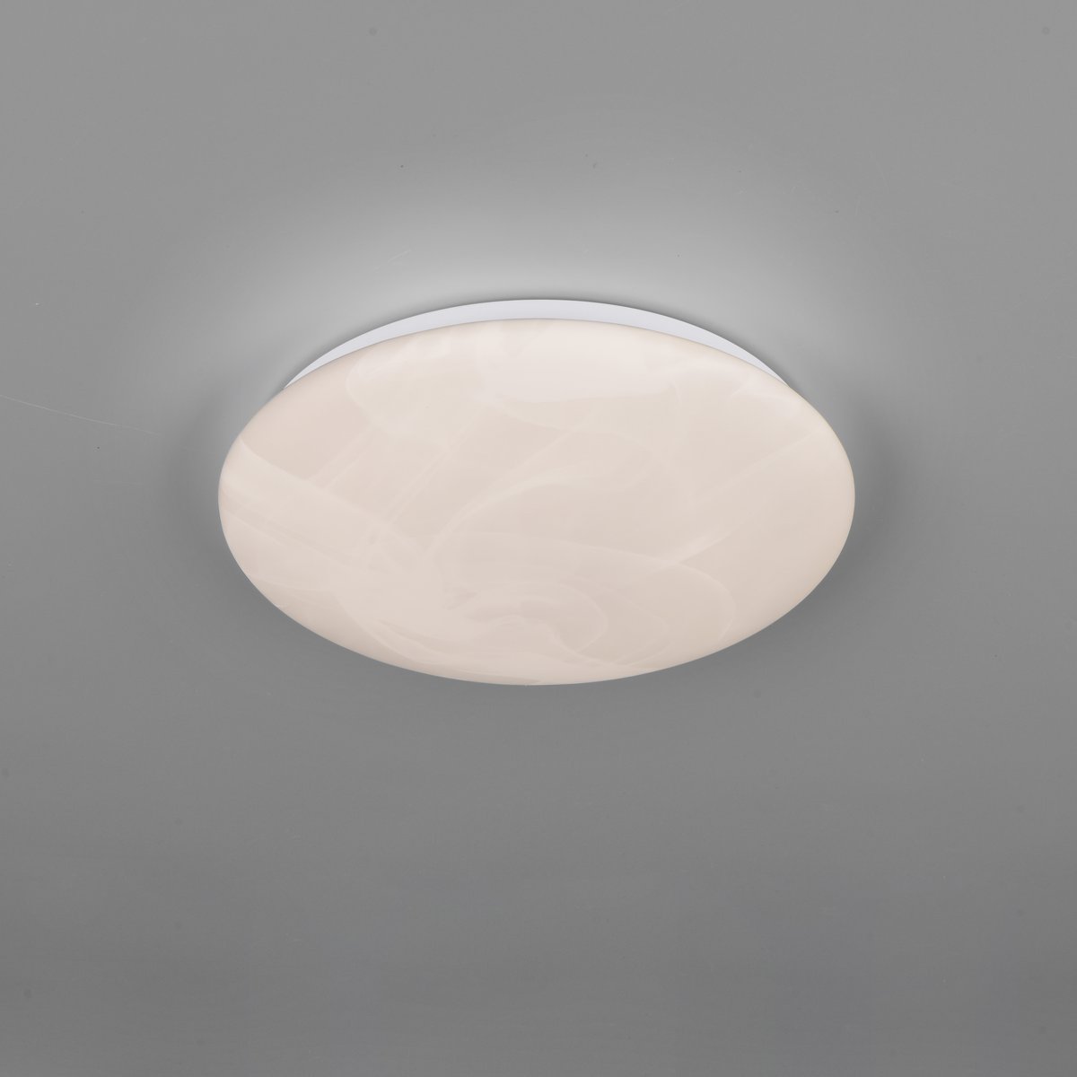 LED Deckenleuchte, Alabaster, Kunststoff, 4000 K, Ø 28 cm