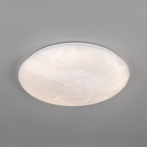 LED Deckenleuchte, Alabaster, Kunststoff, 4000K, 38 cm Ø