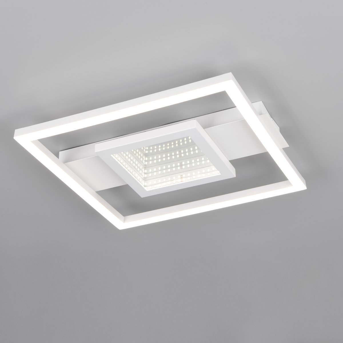 LED Deckenleuchte, Weiss, Quadratisch, Metall, 4000 Kelvin, 35 cm x 33 cm