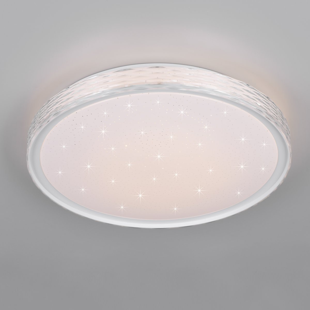 LED Deckenleuchte, CCT, Dimmer, Fernbedienung, Nachtlicht, 39 cm Ø