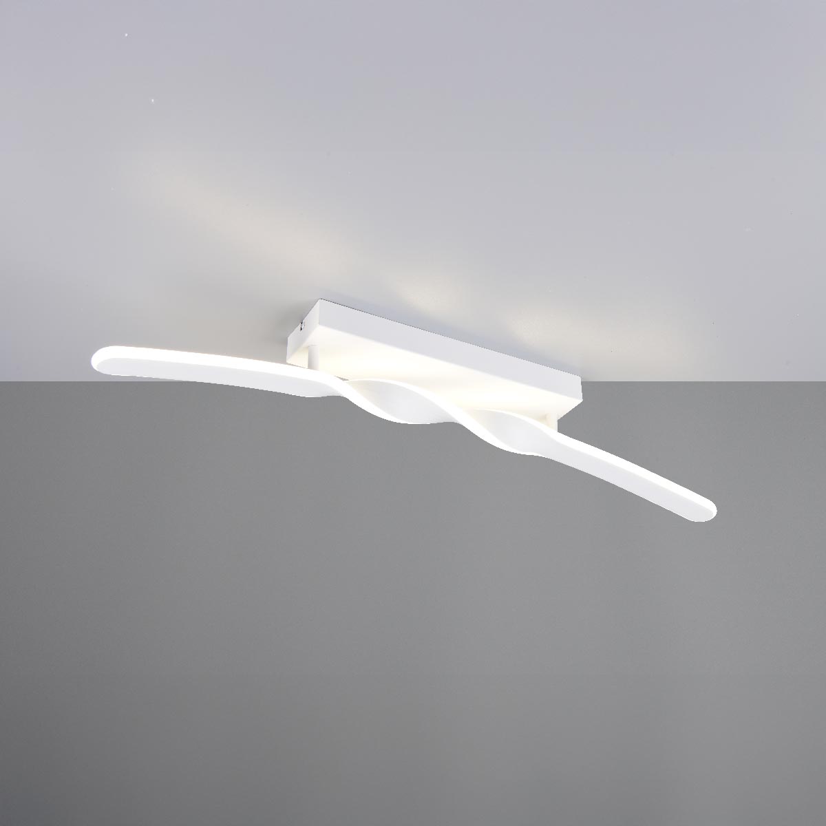 LED Deckenleuchte, Weiss, Metall, Kunststoff, 4000 Kelvin, 79 cm x 9 cm
