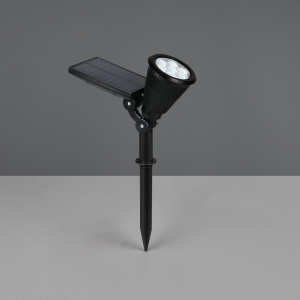 LED Strahler, Dämmerungssensor, RGB, Akku, Solar, IP44, 36 cm Höhe