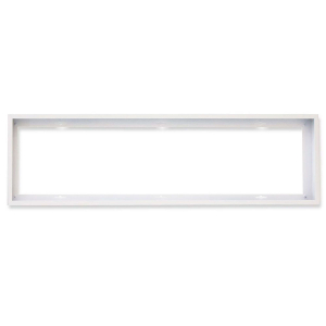 Aufbaurahmen, Weiß, RAL 9016, Schnellmontage, 5 cm Höhe, 122 cm x 32 cm