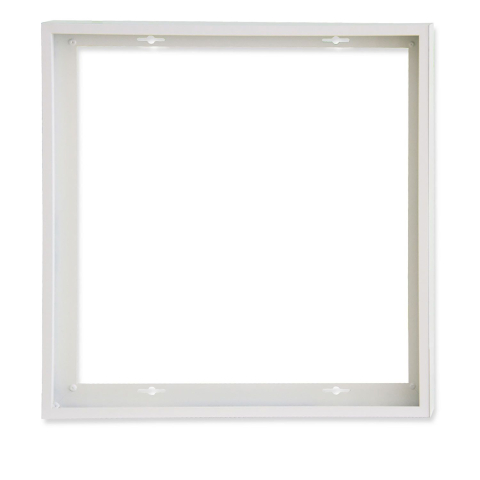 Aufbaurahmen, Weiß, RAL 9016, Vormontiert, Schnellmontage, 64 cm x 64 cm