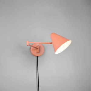 Wandleuchte, Metall, Apricot, Schwenkbar, FLEXconnect, 54 cm x 16 cm