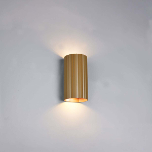 Wandleuchte, Metall, Coffee, Up-Down-Beleuchtung, 18 cm Höhe