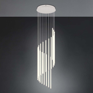 LED Pendelleuchte, Warm Grey, Metall, Switch Dimmer, DipSwitch, 300 cm Höhe