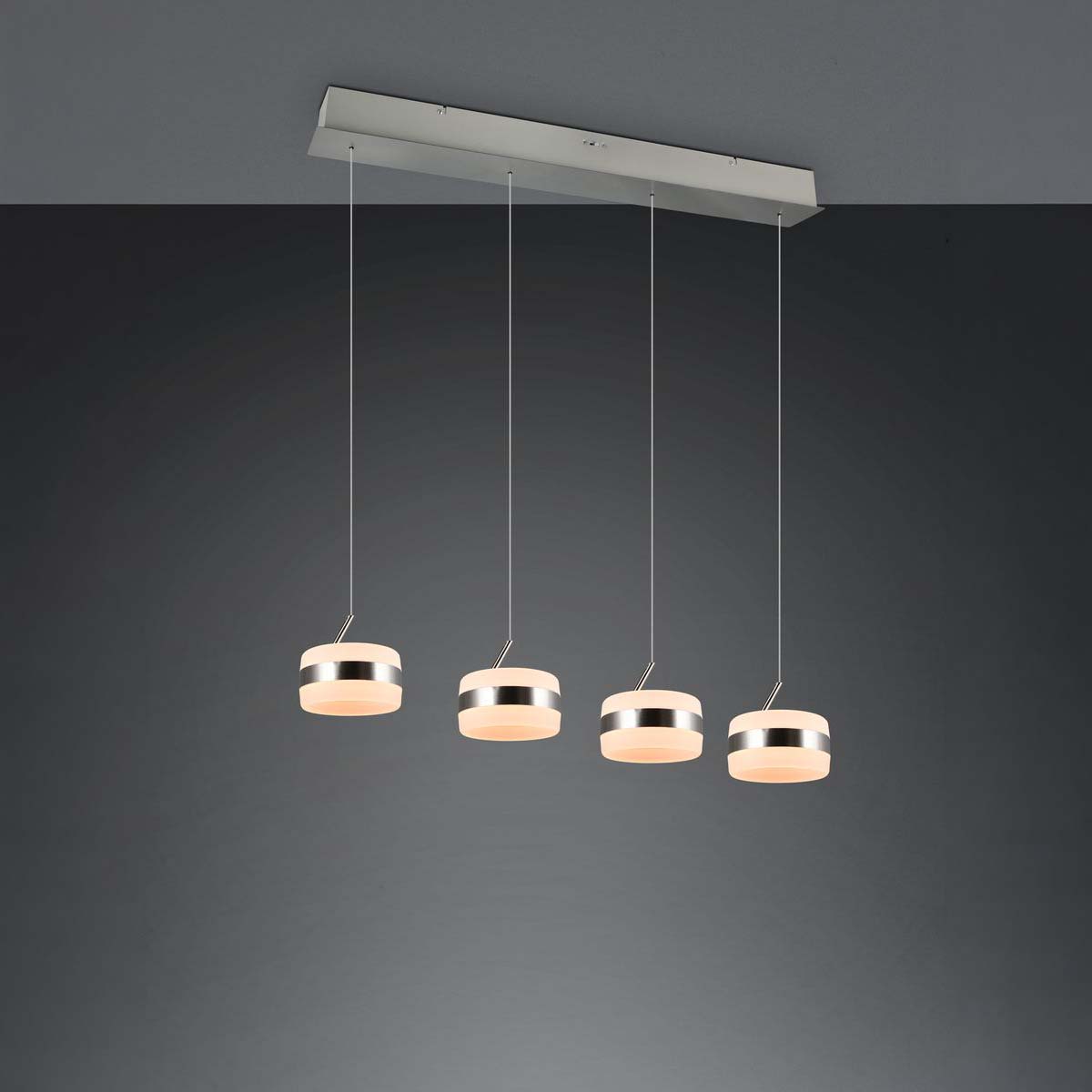  LED Pendelleuchte, Höhe verstellbar, CCT, Switch Dimmer, 85 cm x 16 cm